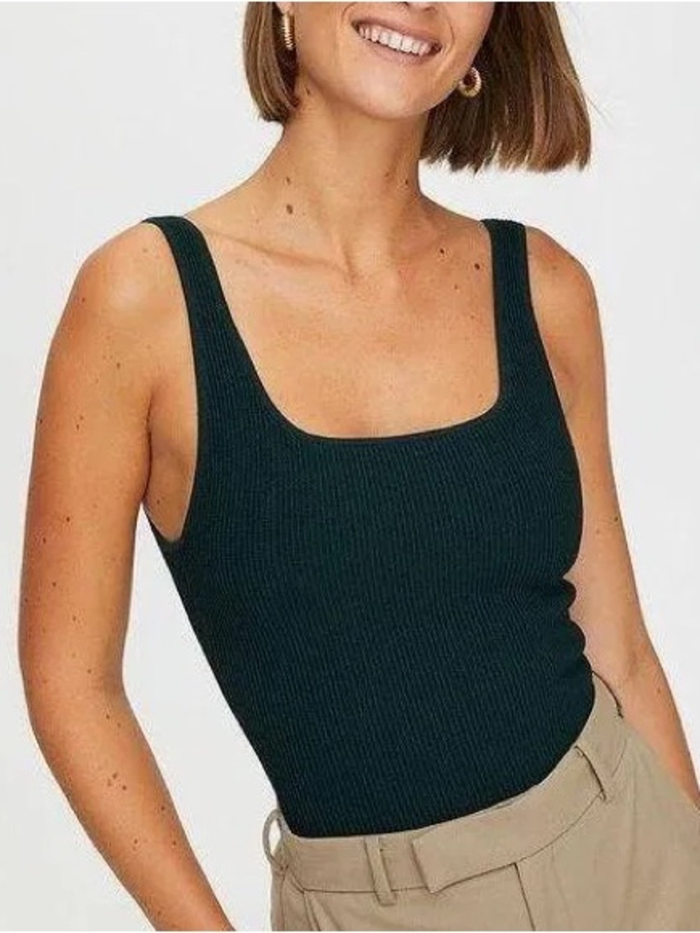 Babaton Sculpt Knit Square Neck Tank